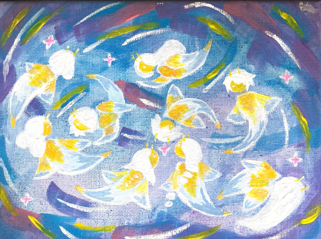 Sea Butterflies 🌙 Original Painting