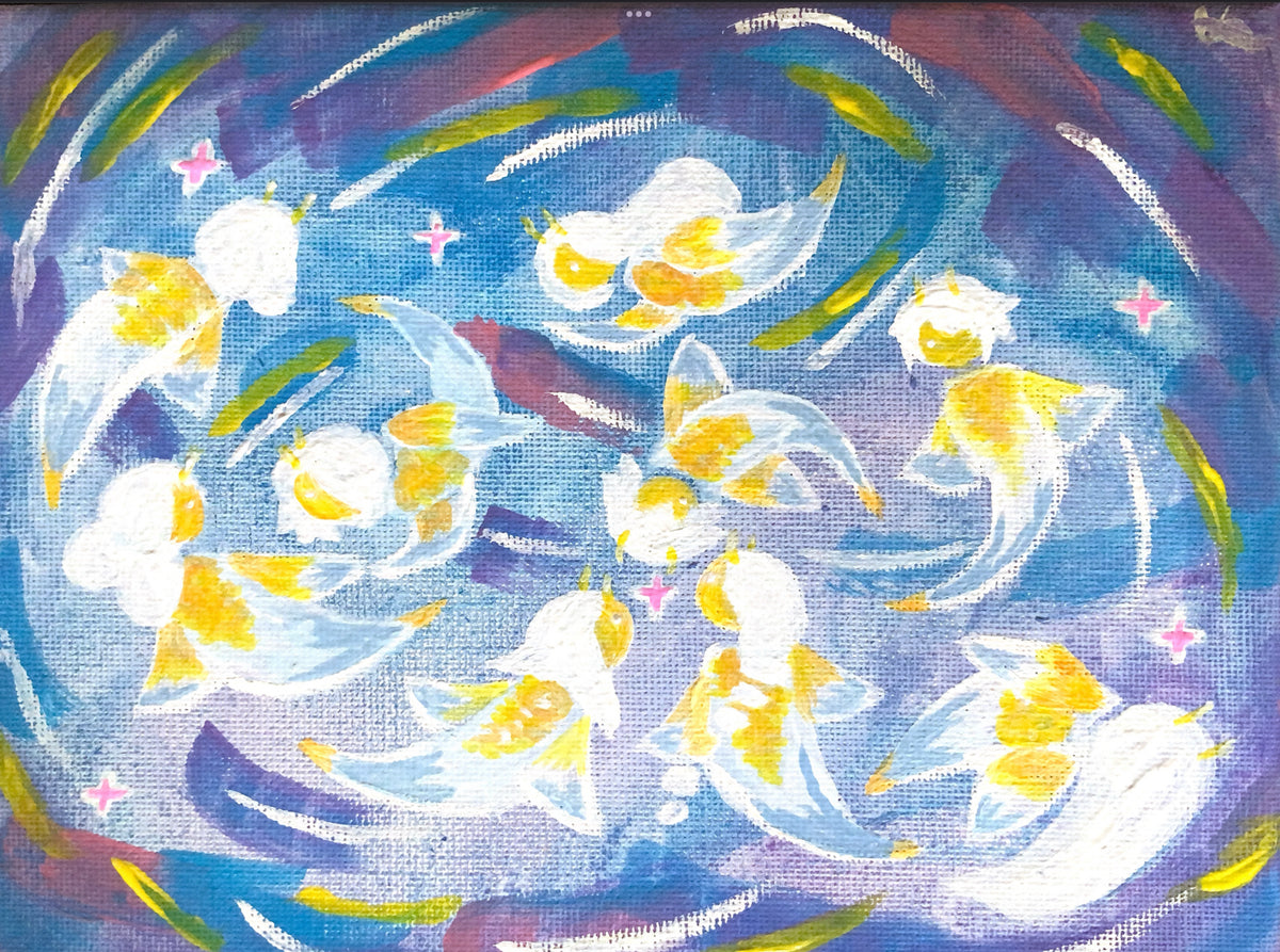 Sea Butterflies 🌙 Original Painting