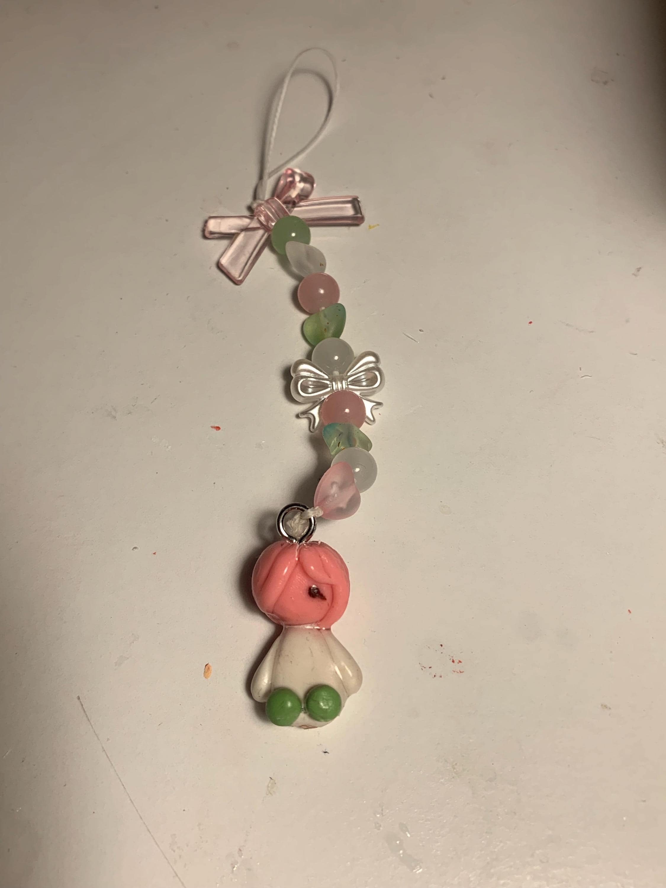 Tricolour dango Minmin phone charm