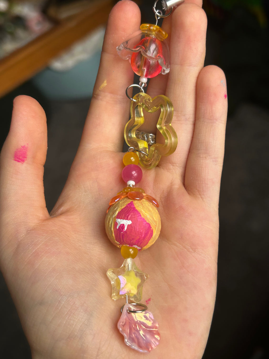 Pink Petals 🌸 Minmin Head Phone Charm