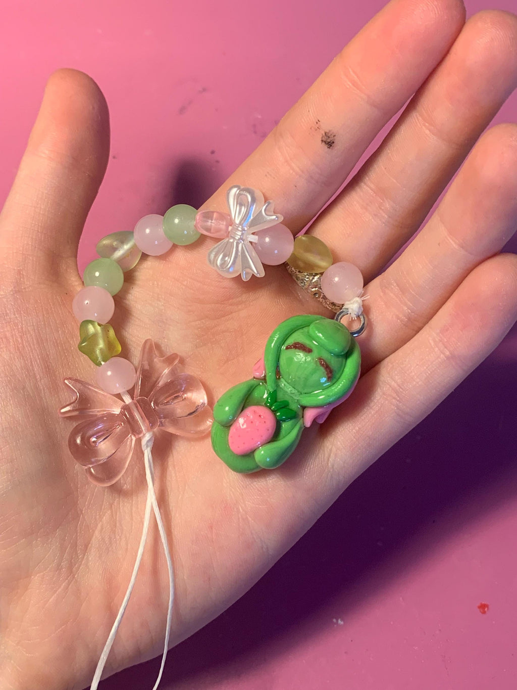 Strawberry Matcha Minmin phone charm