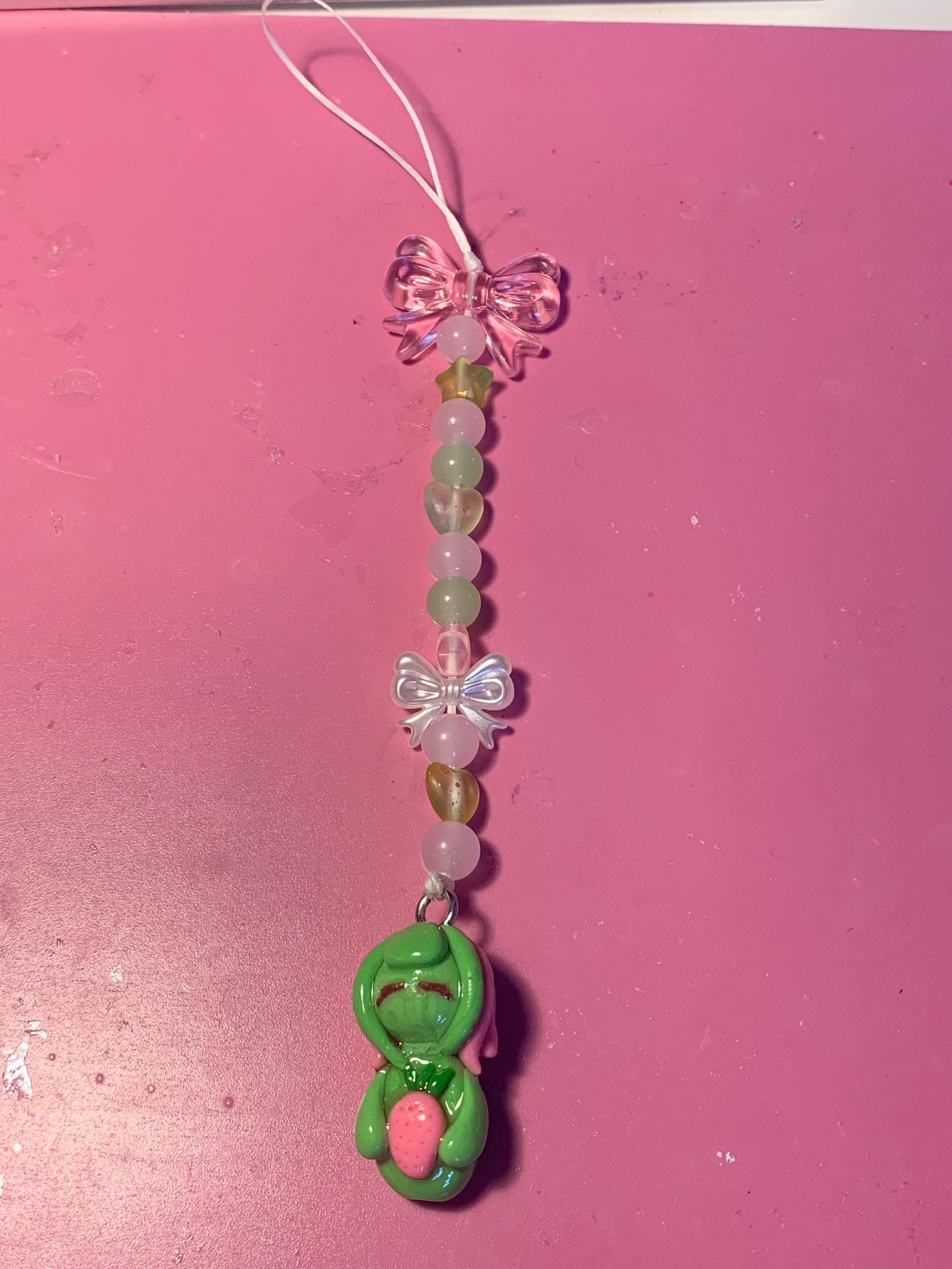 Strawberry Matcha Minmin phone charm