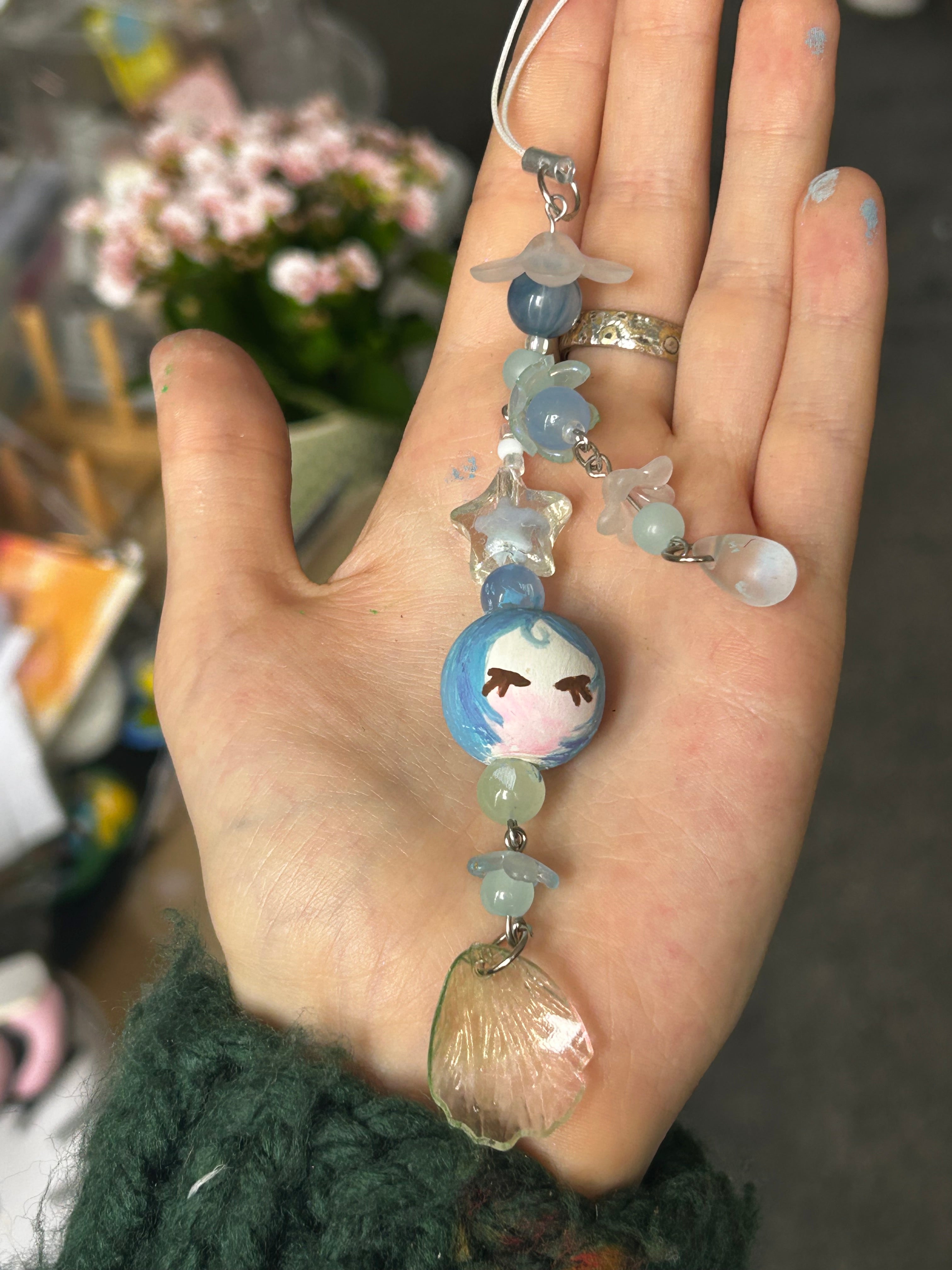 Blue garden 🪻Minmin Head Phone Charm